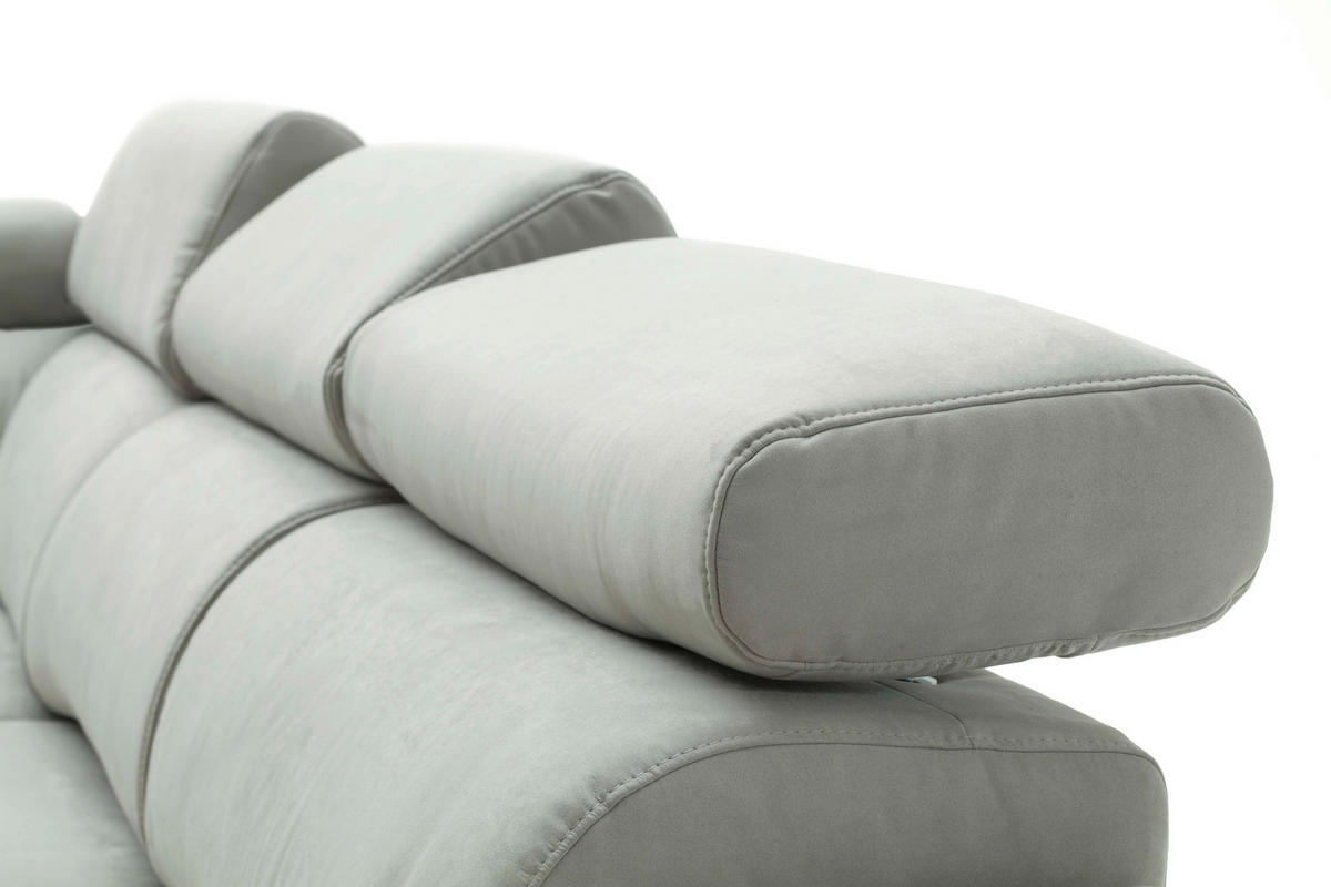ECKSOFA in Mikrofaser Gelb, Orange  - Chromfarben/Gelb, Design, Holz/Textil (205/270cm) - Pure Home Lifestyle