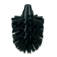 WC-BÜRSTENKOPF in   Kunststoff  - Schwarz, Basics, Kunststoff (8cm) - Kela