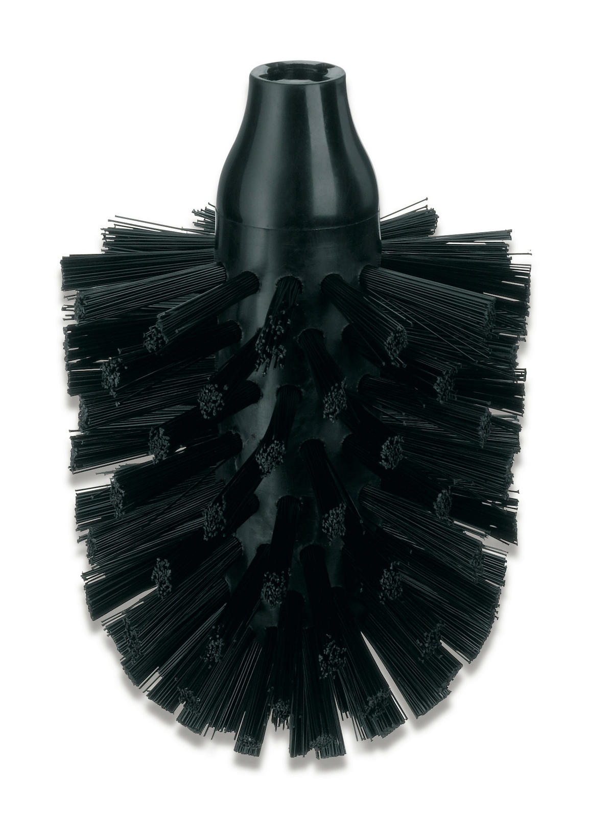 WC-BÜRSTENKOPF in   Kunststoff  - Schwarz, Basics, Kunststoff (8cm) - Kela