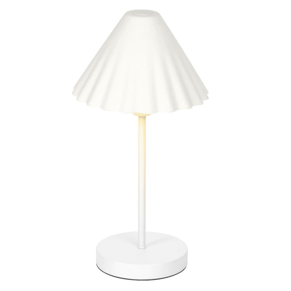 TISCHLEUCHTE 21.8/41.5 cm   - Weiß/Hellgrün, Basics, Papier/Metall (21.8/41.5cm) - Osram