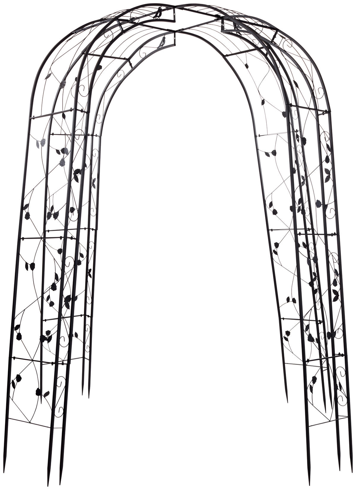 ROSENBOGEN - Anthrazit, MODERN, Metall (145/260/38cm) - Gardenson