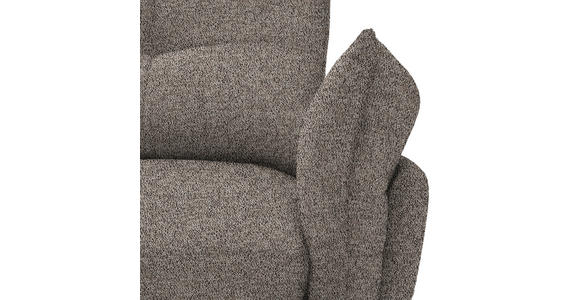 ECKSOFA in Bouclé Greige  - Greige/Schwarz, Design, Textil/Metall (220/250cm) - Xora