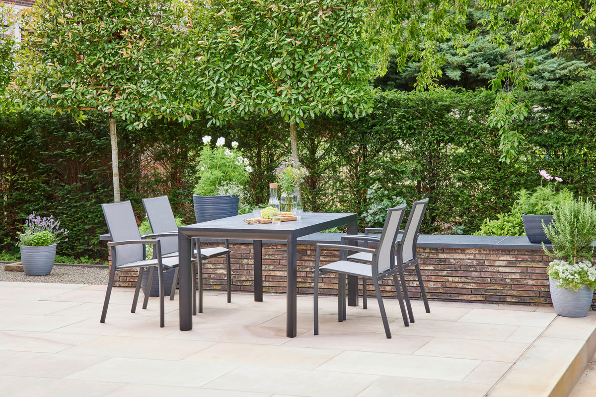 LOUNGESESSEL  - Anthrazit, Basics, Kunststoff/Metall (56/89/61,5cm) - Siena Garden