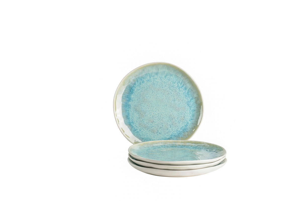 DESSERTTELLERSET Frozen 4-teilig  - Grün, Basics, Keramik (20cm) - Mäser