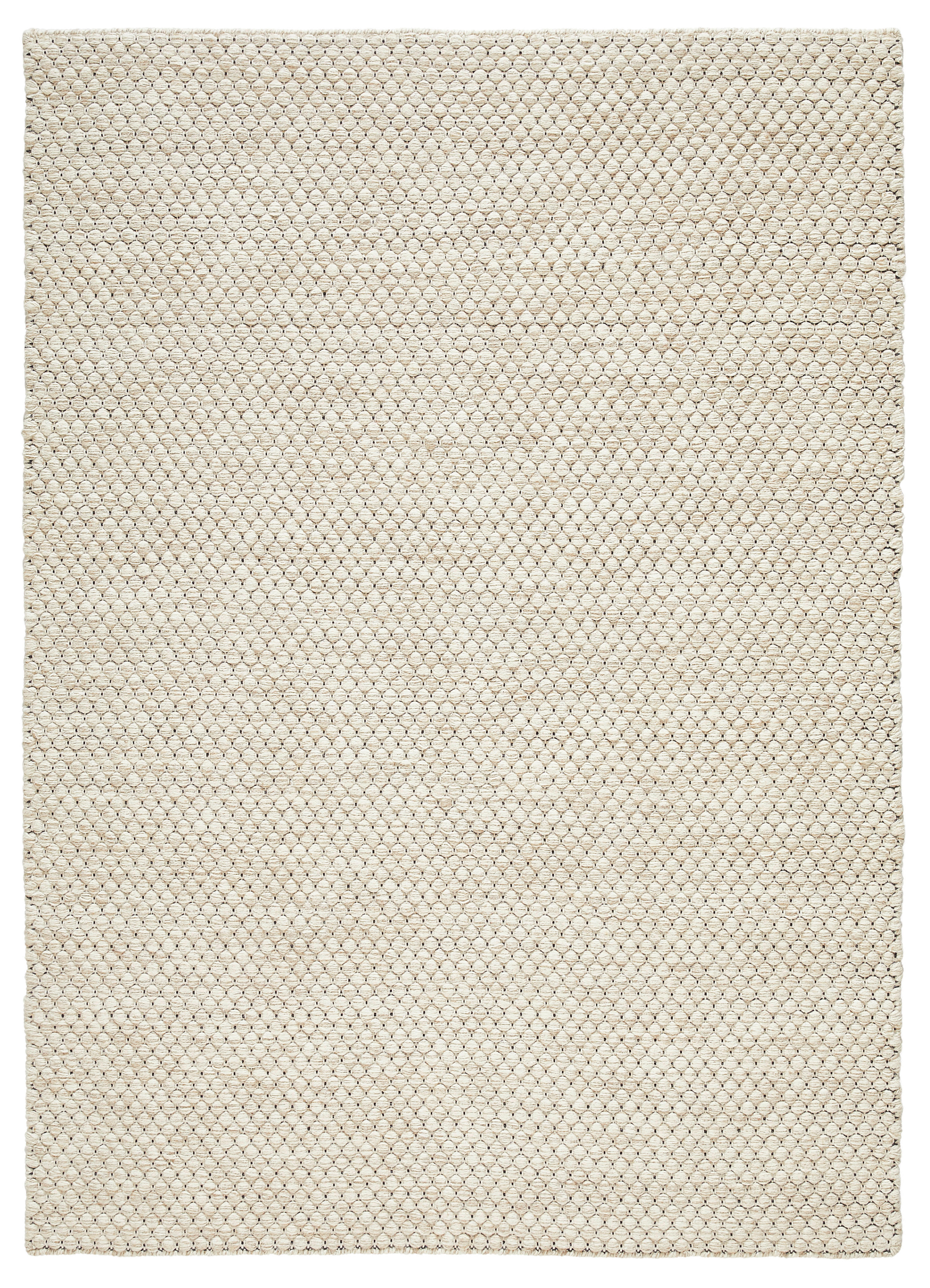 HANDWEBTEPPICH 80/150 cm Happy Weiß  - Weiß, KONVENTIONELL, Textil (80/150cm) - Boxxx