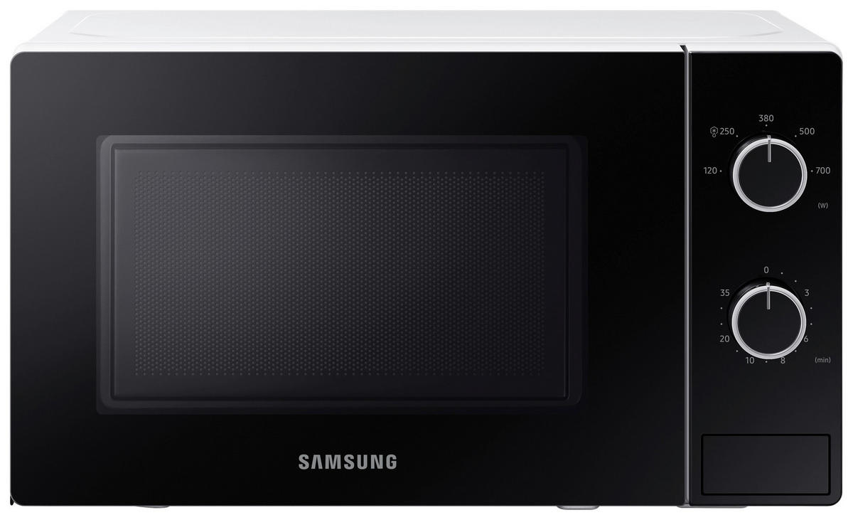 MIKROWELLE MS20A3010AH/EG  - Schwarz/Weiß, Basics, Glas/Metall (48,8/29,1/38,0cm) - Samsung