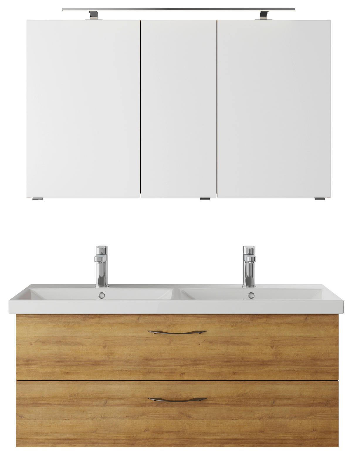 BADEZIMMER  in 120 cm  - Weiß/Grau, KONVENTIONELL, Holzwerkstoff (120cm) - Pelipal