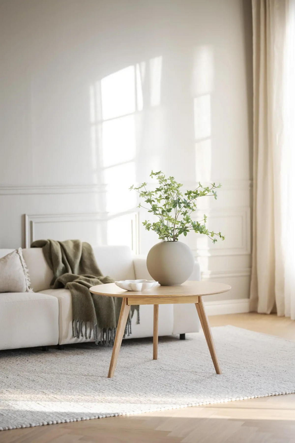 SOFFBORD i trä 90/53 cm  - ekfärgad, Klassisk, trä (90/53cm) - Rowico