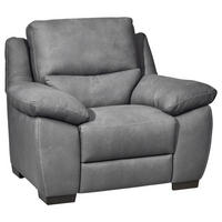 SESSEL in Webstoff Grau  - Wengefarben/Weiss, Konventionell, Holz/Textil (119/96/99cm) - Livetastic