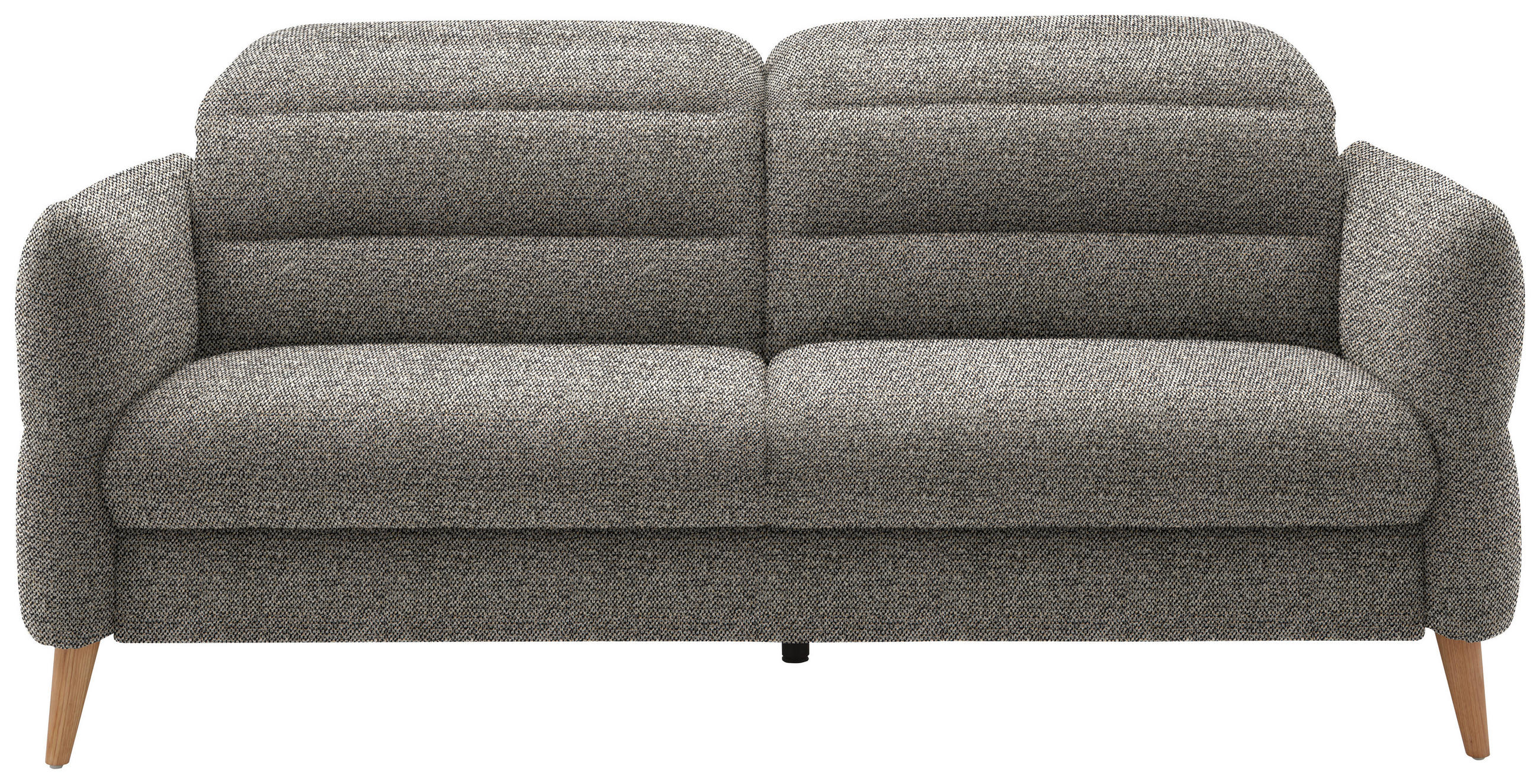 2-SITZER-SOFA in Webstoff Hellbraun  - Hellbraun/Eiche Bianco, Design, Holz/Textil (192-220/85-106/98-112cm) - Dieter Knoll