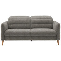 2-SITZER-SOFA in Webstoff Hellbraun  - Hellbraun/Eiche Bianco, Design, Holz/Textil (192-220/85-106/98-112cm) - Dieter Knoll