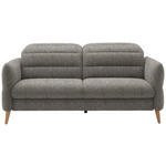 2-SITZER-SOFA  in Webstoff Hellbraun  - Hellbraun/Eiche Bianco, Design, Holz/Textil (192-220/85-106/98-112cm) - Dieter Knoll