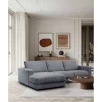 ECKSOFA VIGO Graugrün  - Schwarz/Graugrün, Design, Textil (172cm) - MID.YOU