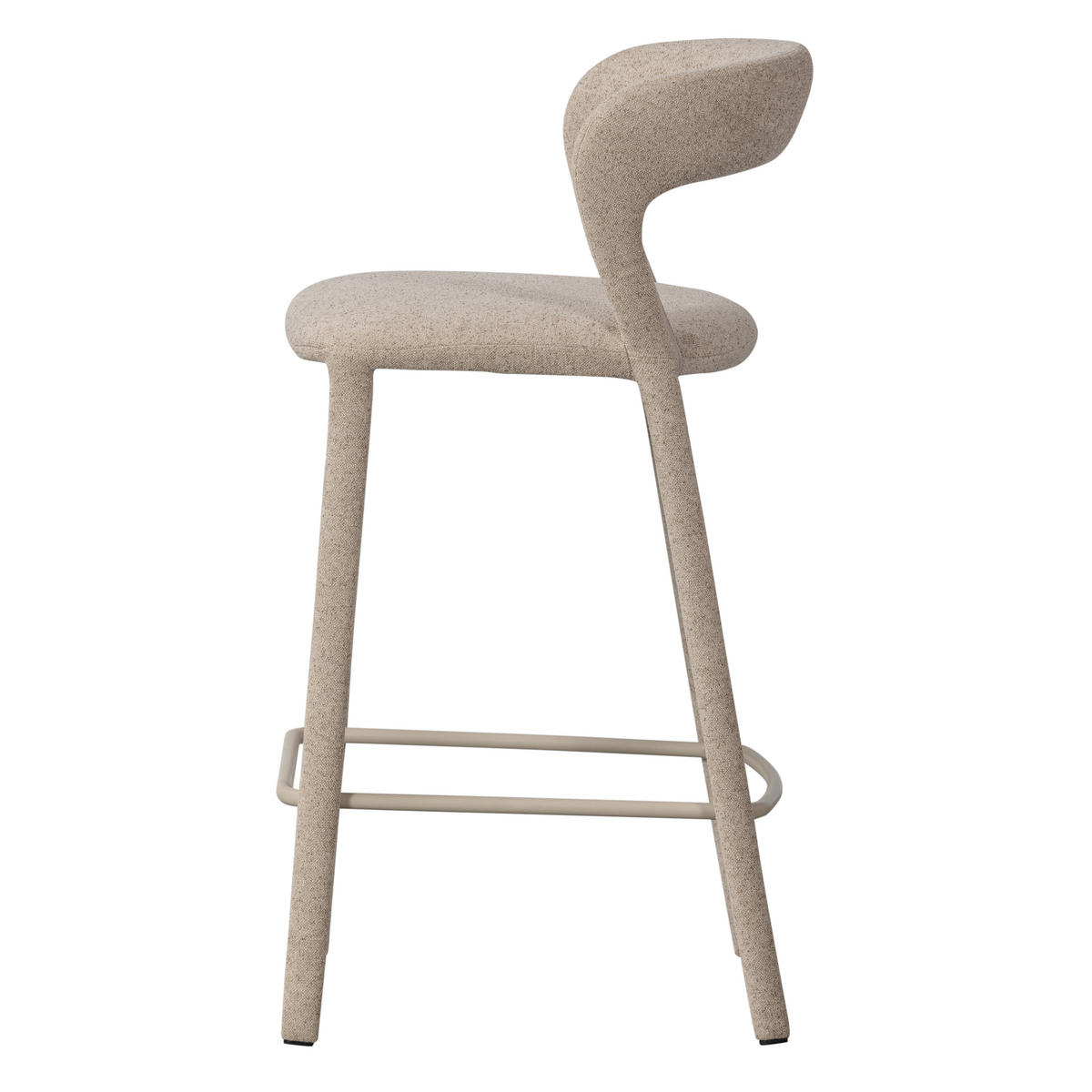 BARHOCKER in Textil Sandfarben  - Sandfarben, MODERN, Textil (48/95/52cm) - Livetastic