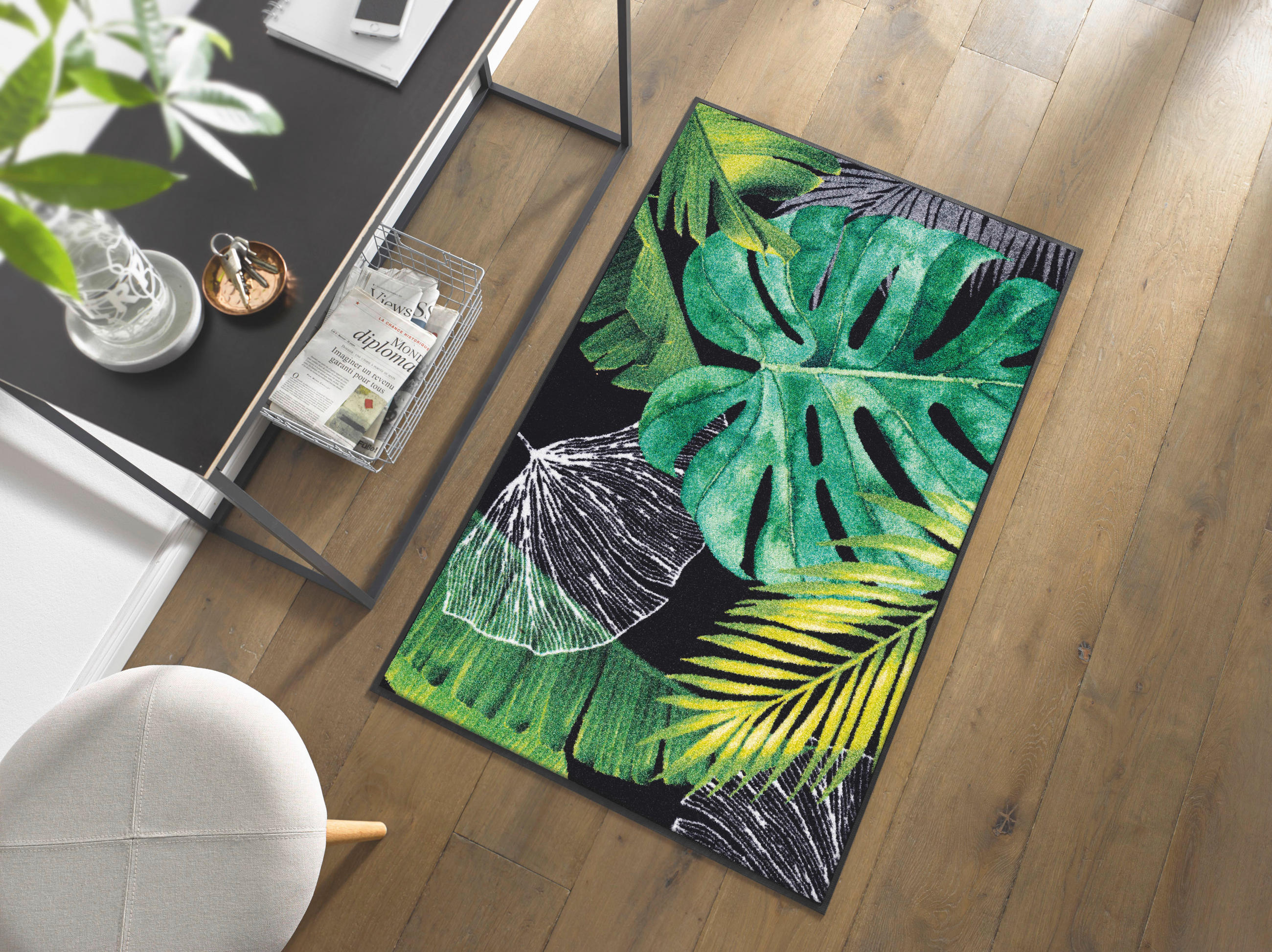 DVEŘNÍ ROHOŽKA, 75/120 cm, zelená - zelená, Konvenční, textil/plast (75/120cm) - Esposa