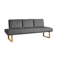 SITZBANK 209/92/78 cm  in Grau  - Eichefarben/Grau, Design, Holz/Textil (209/92/78cm) - Dieter Knoll
