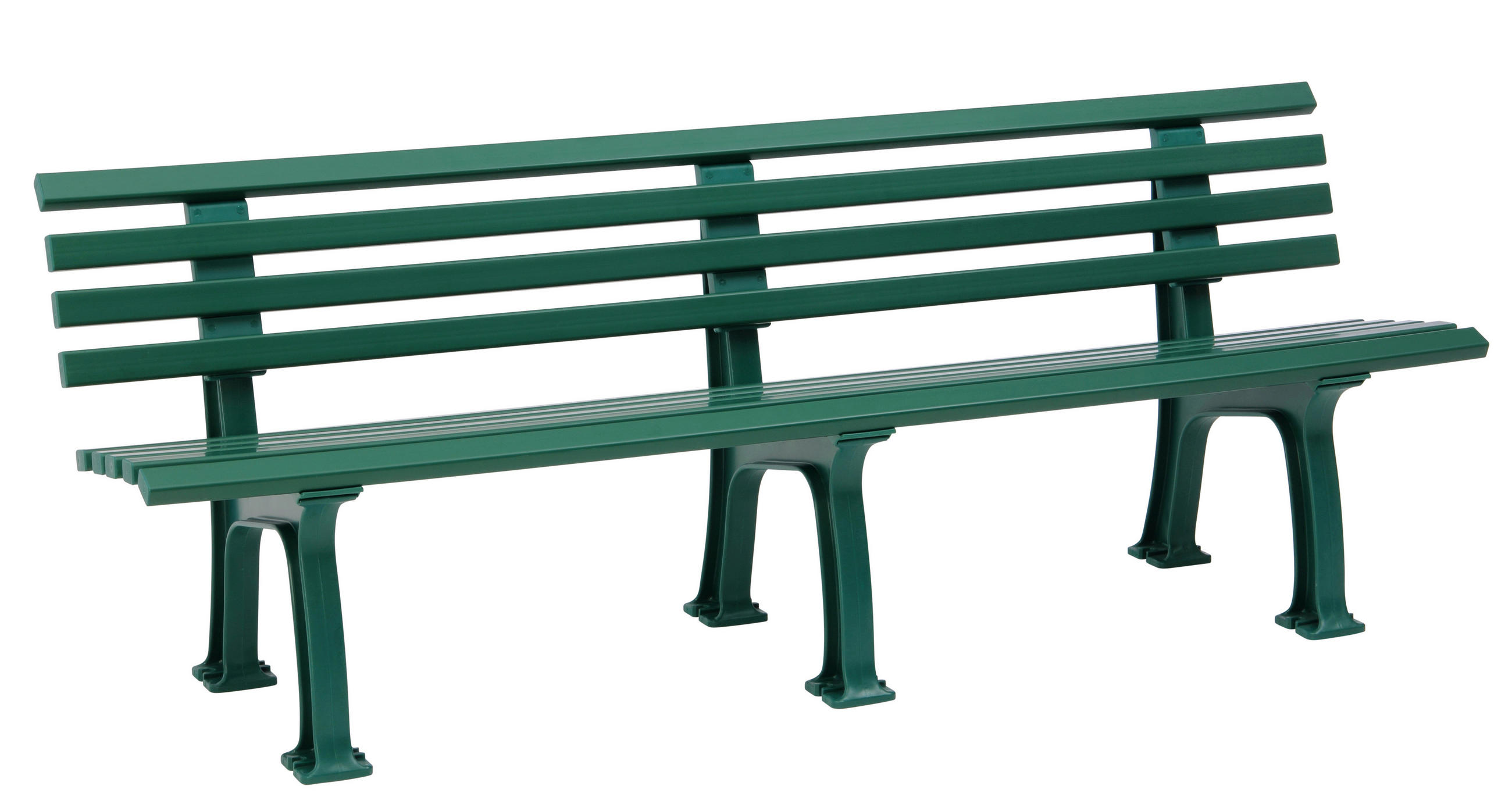 GARTENBANK 200/74/54 cm   - Grün, Basics, Kunststoff (200/74/54cm) - Modante