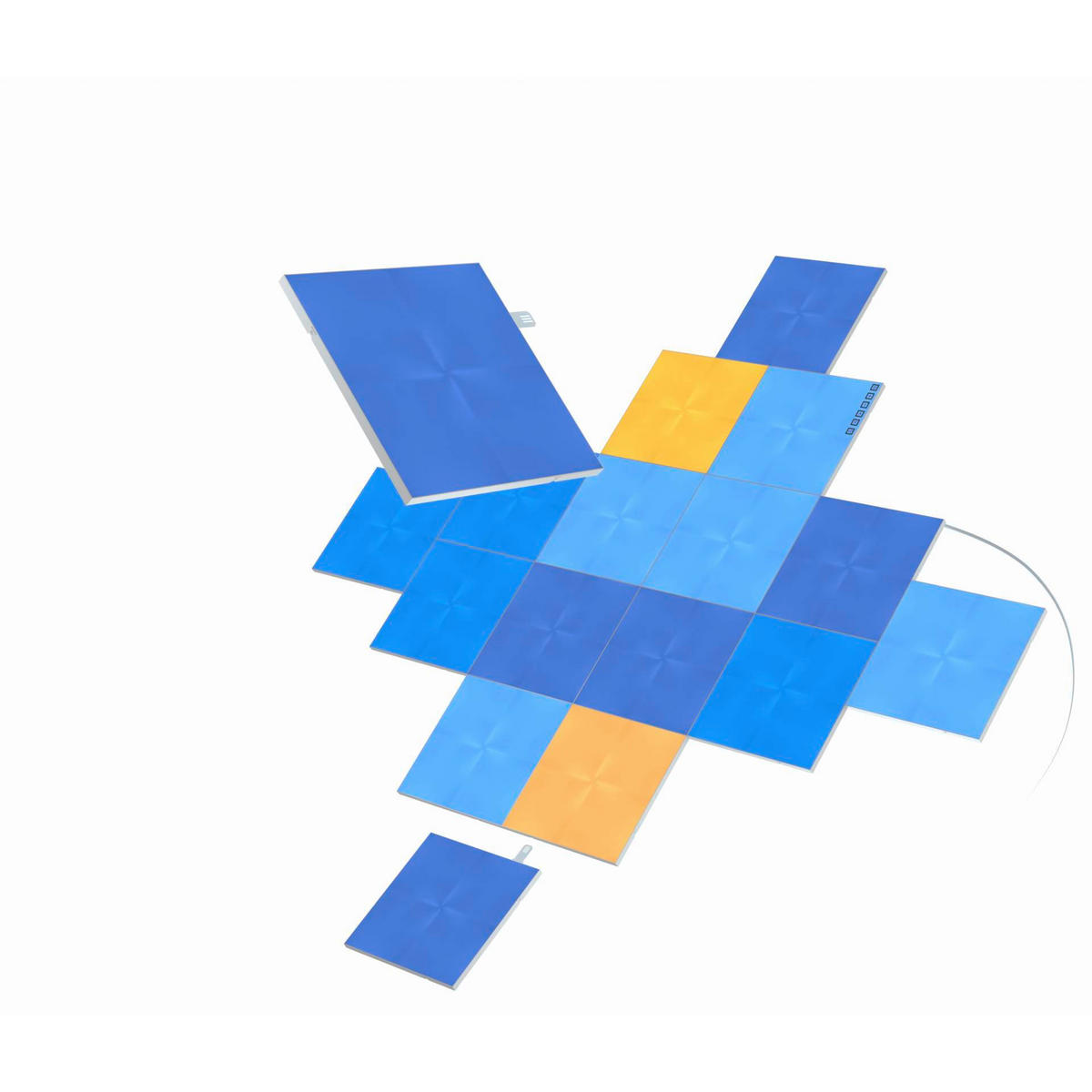 CANVAS STARTER KIT 17ER NANOLEAF CANVAS 15/15/1 cm   - Weiß, Basics, Kunststoff (15/15/1cm)