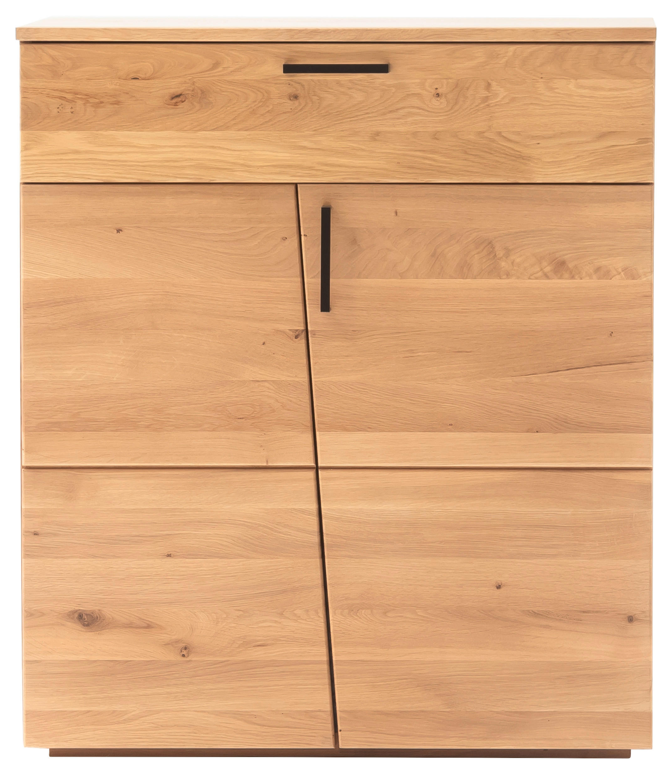 KOMMODE  in 81/95/40 cm  - Eichefarben/Schwarz, Natur, Holz/Holzwerkstoff (81/95/40cm)