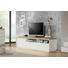 LOWBOARD 180/49,5/50 cm - Eichefarben/Alufarben, Design, Holzwerkstoff (180/49,5/50cm) - Xora LOWBOARD 180/49,5/50 cm - Eichefarben/Alufarben, Design, Holzwerkstoff (180/49,5/50cm) - Xora