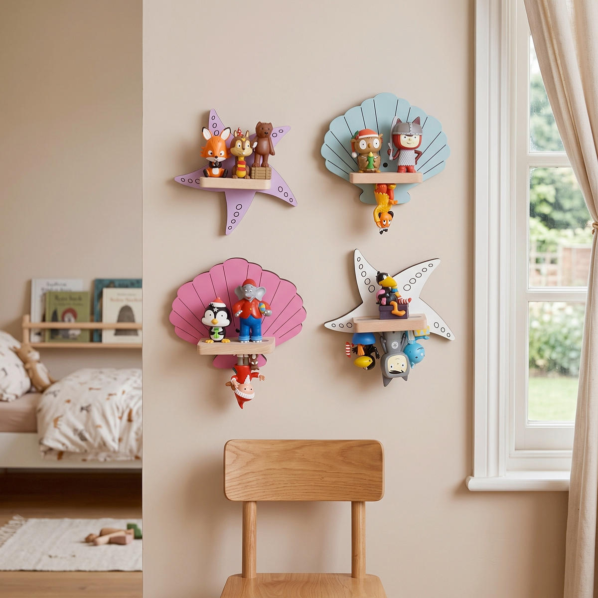 KINDERREGAL  - Multicolor, Modern, Holzwerkstoff (17/17/5cm) - Livetastic