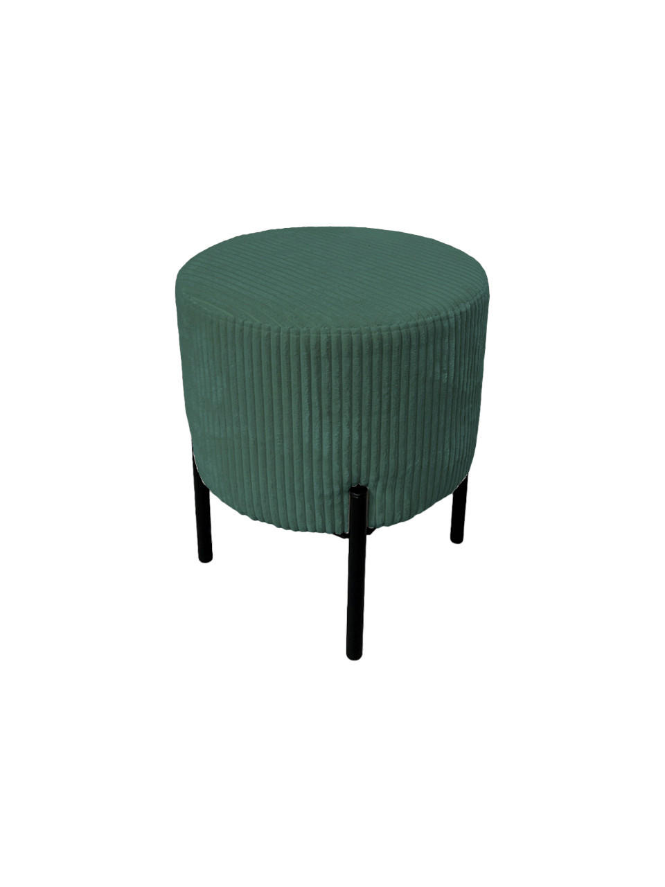 POUF Dunkelgrün Textil  - Dunkelgrün, Design, Textil (38/46/38cm) - MID.YOU