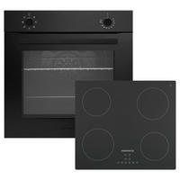 HERDSET ASET121M4295IM  - Schwarz, Basics, Glas/Metall (59,5/65,5/52,1cm) - Respekta