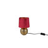 TISCHLEUCHTE 16/26 cm   - Rot/Goldfarben, Design, Keramik/Textil (16/26cm) - P & B