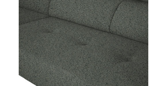 ECKSOFA in Struktur Grau 205/280 cm - Schwarz/Grau, Design, Textil/Metall (205/280cm) - Xora