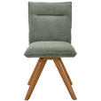 STUHL in Holz, Textil Waldgrün  - Waldgrün/Wildeiche, Design, Holz/Textil (47/87/62cm) - Johann Jakob