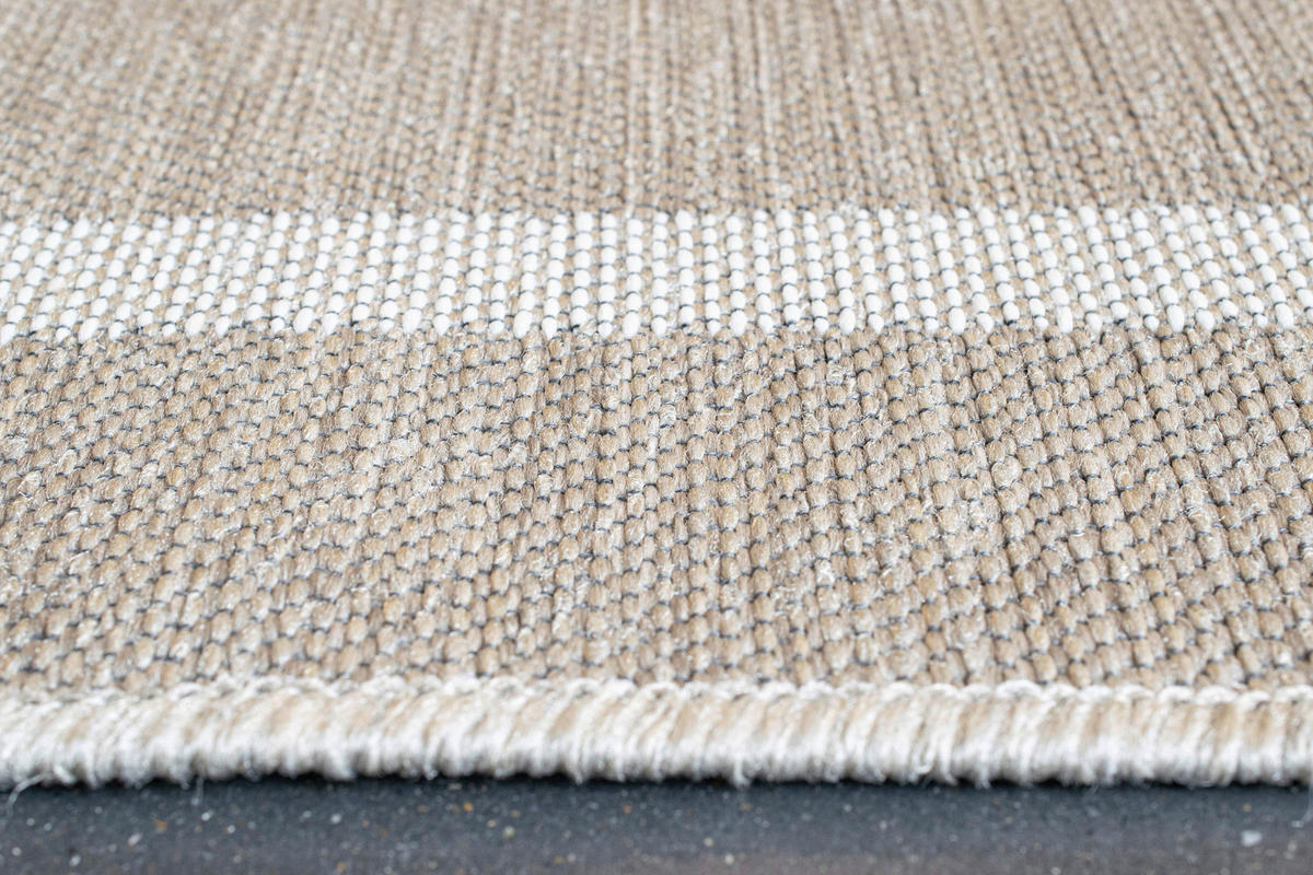 OUTDOORTEPPICH 120/170 cm Amalfi Hellgrau, Sandfarben, Beige  - Sandfarben/Beige, KONVENTIONELL, Textil (120/170cm) - Novel