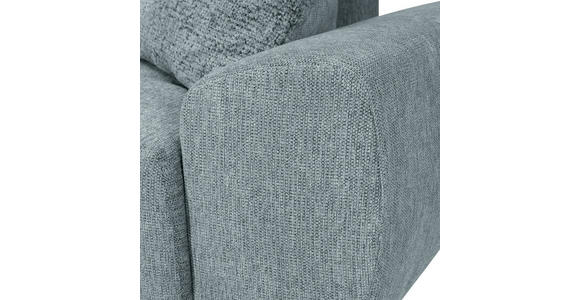 ECKSOFA in Flachgewebe Dunkelgrau  - Dunkelgrau/Schwarz, KONVENTIONELL, Textil/Metall (180/295cm) - Carryhome