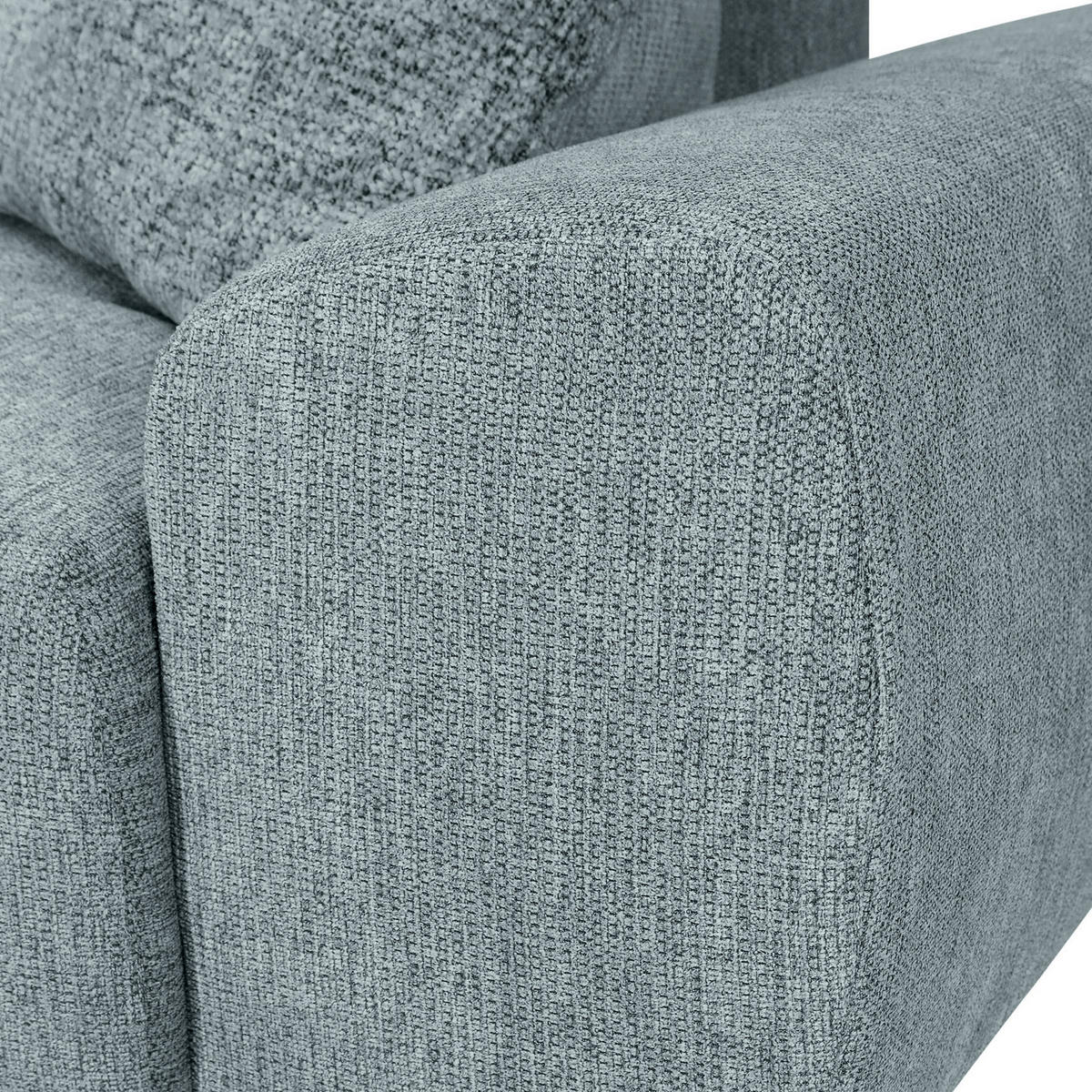 ECKSOFA in Flachgewebe Dunkelgrau  - Dunkelgrau/Schwarz, KONVENTIONELL, Textil/Metall (180/295cm) - Carryhome