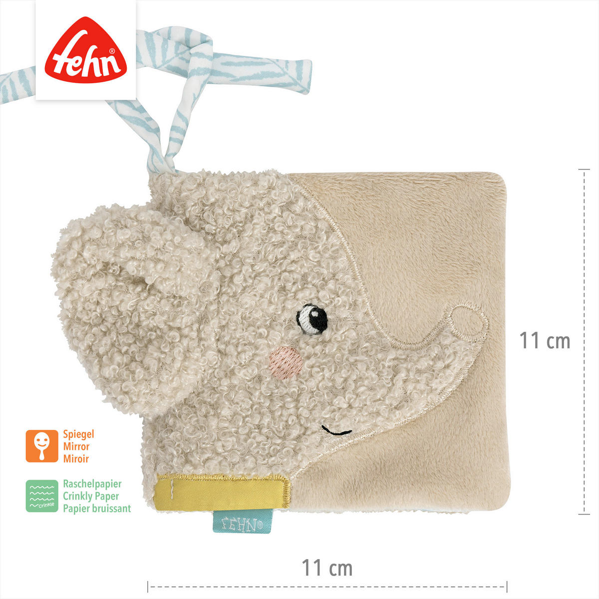 STOFFBUCH FredErik  - Hellgrau, Basics, Textil (12/12/2,2cm) - Fehn