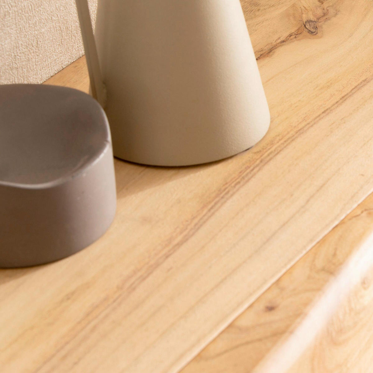 NACHTTISCH 40/8/20 cm Akazie massiv  - Akaziefarben, Design, Holz (40/8/20cm) - Livetastic