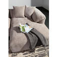 ECKSOFA Braun Flachgewebe  - Schwarz/Braun, MODERN, Kunststoff/Textil (231/178cm) - Carryhome