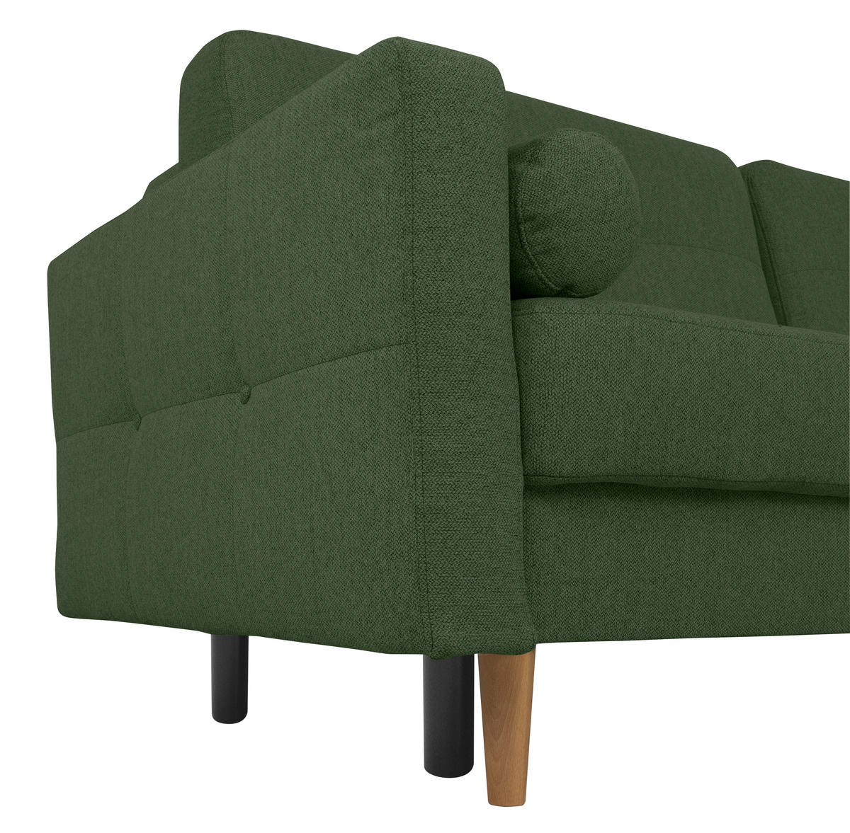 SCHLAFSOFA Grün  - Buchefarben/Grün, Design, Holz/Textil (222/93/99cm) - MID.YOU