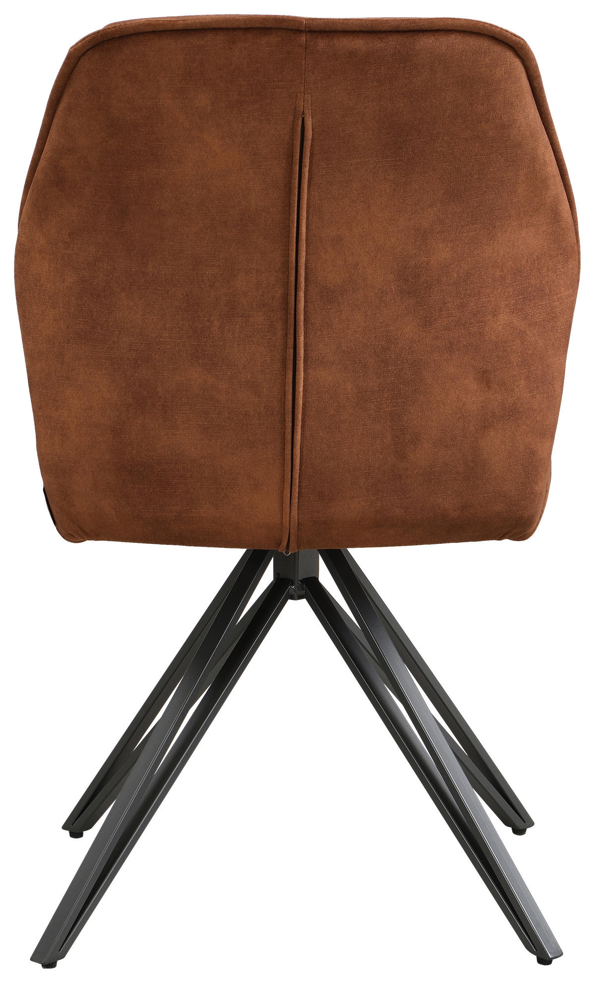 STOL , , vävt tyg  - cognacfärgad/svart, Design, metall/textil (50/85/60cm) - Carryhome