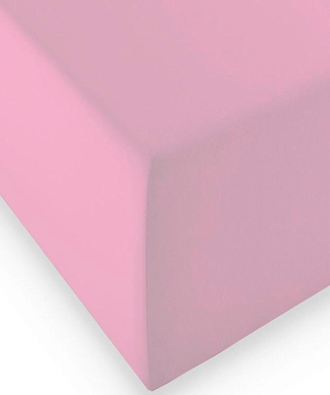 BOXSPRING-FIXLEINTUCH - Pink, Basics, Textil (140-160/200-210cm) - Fleuresse