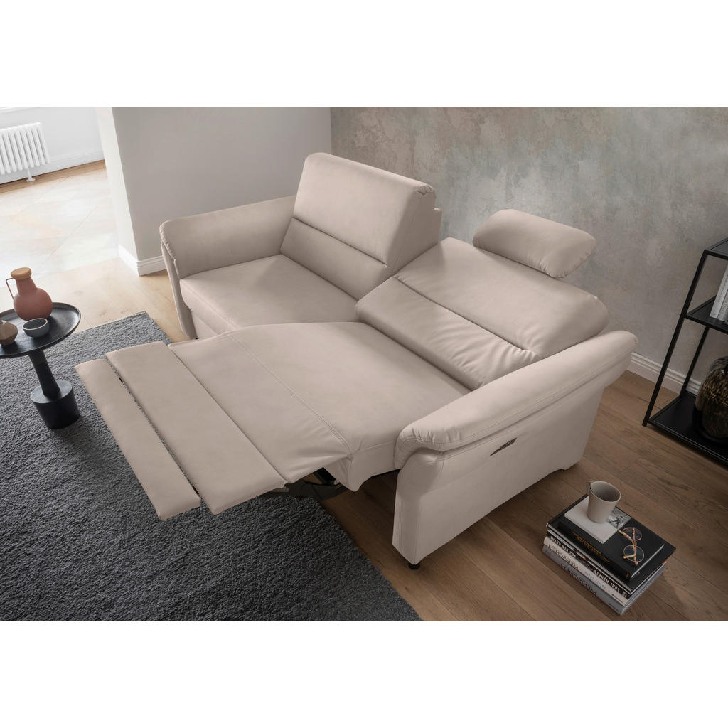 Thumbnail - Livetastic 3-Sitzer-Sofa, Beige, Textil, Buche, 192x90x89 cm, Made in EU, Rücken echt, motorische Relaxfunktion, Armteil...