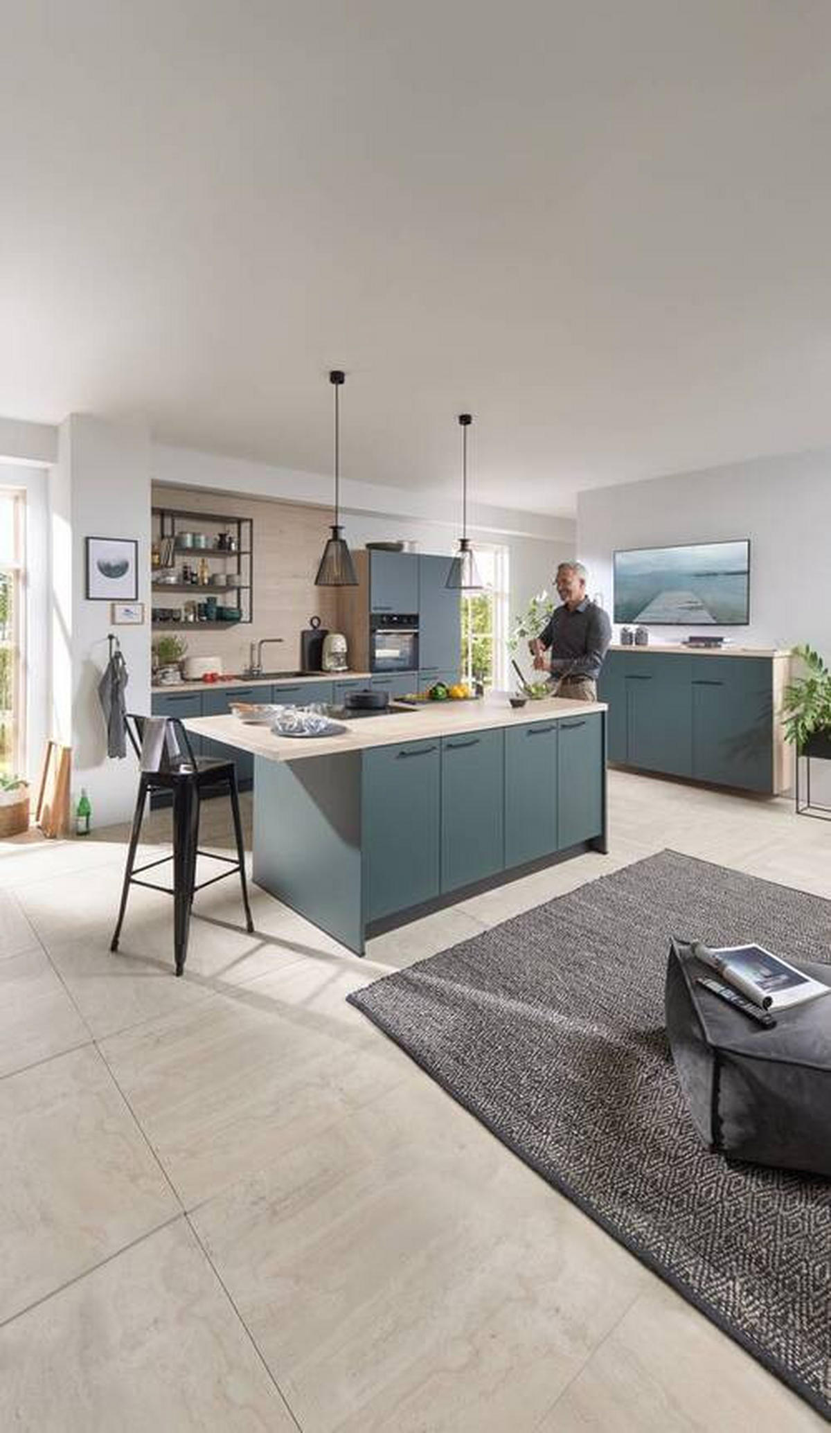 EINBAUKÜCHE   - Grün, Design, Holzwerkstoff - Dieter Knoll