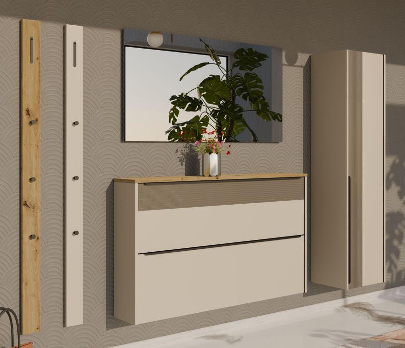 WANDSPIEGEL 128/64/3 cm    in rechteckig  - Silberfarben, Design, Glas/Kunststoff (128/64/3cm) - Dieter Knoll
