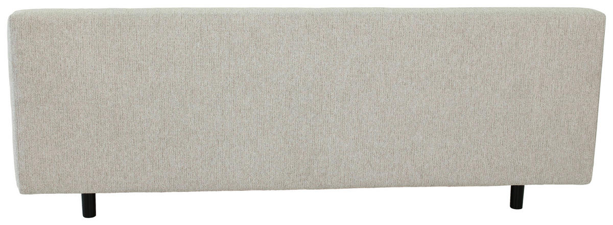 SCHLAFSOFA Webstoff Taupe  - Taupe/Schwarz, Design, Textil/Metall (197/84/92,5cm) - home24