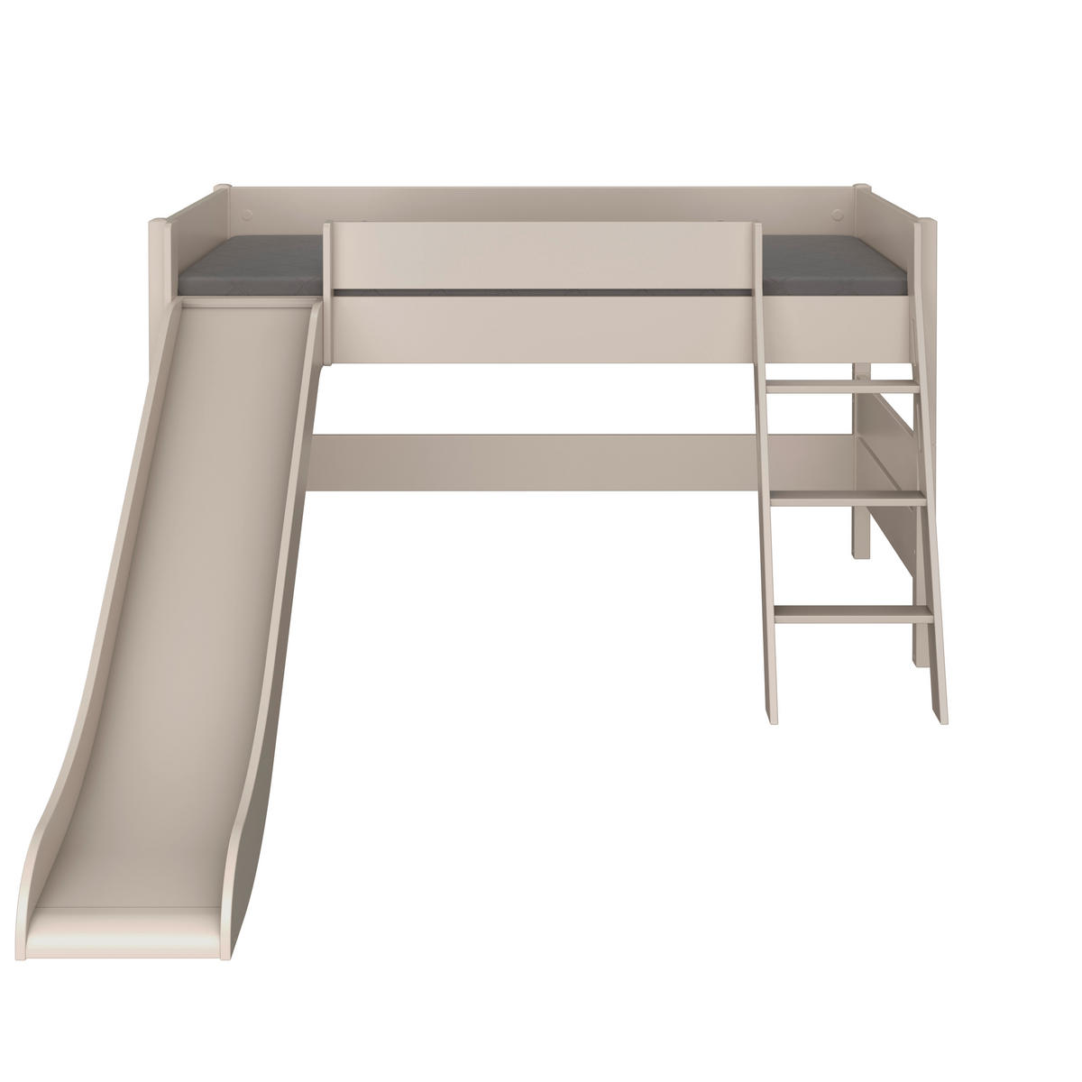 SPIELBETT Absturzsicherung, Leiter, Rutsche 90/200 cm  in Beige  - Beige, KONVENTIONELL, Holzwerkstoff (90/200cm) - Paidi