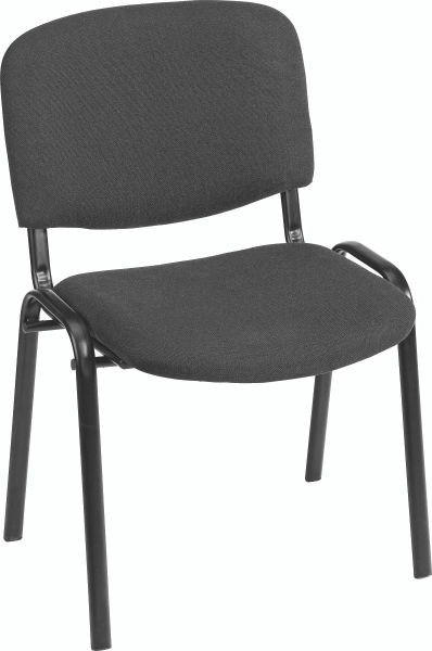 KONFERENCIJSKA STOLICA  siva  metal, plastika, tekstil  - siva/crna, Moderno, metal/tekstil (54/80/55cm)