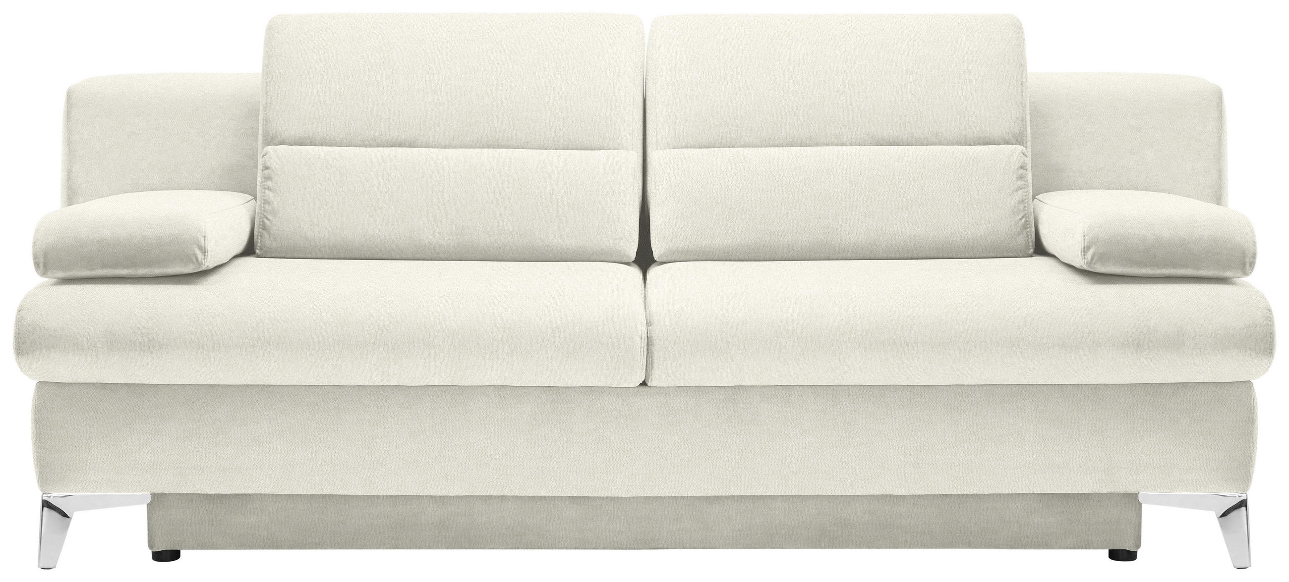 SCHLAFSOFA Flachgewebe Naturfarben  - Naturfarben, Design, Textil/Metall (206-267/91/110cm) - Venda