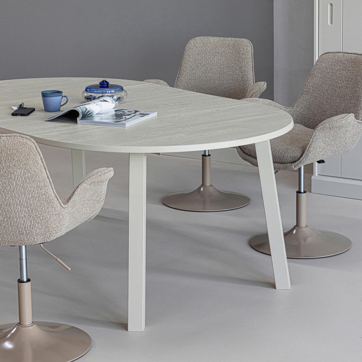 ESSTISCH in Holz 120-200/120/75 cm  - Grau, MODERN, Holz (120-200/120/75cm) - Livetastic