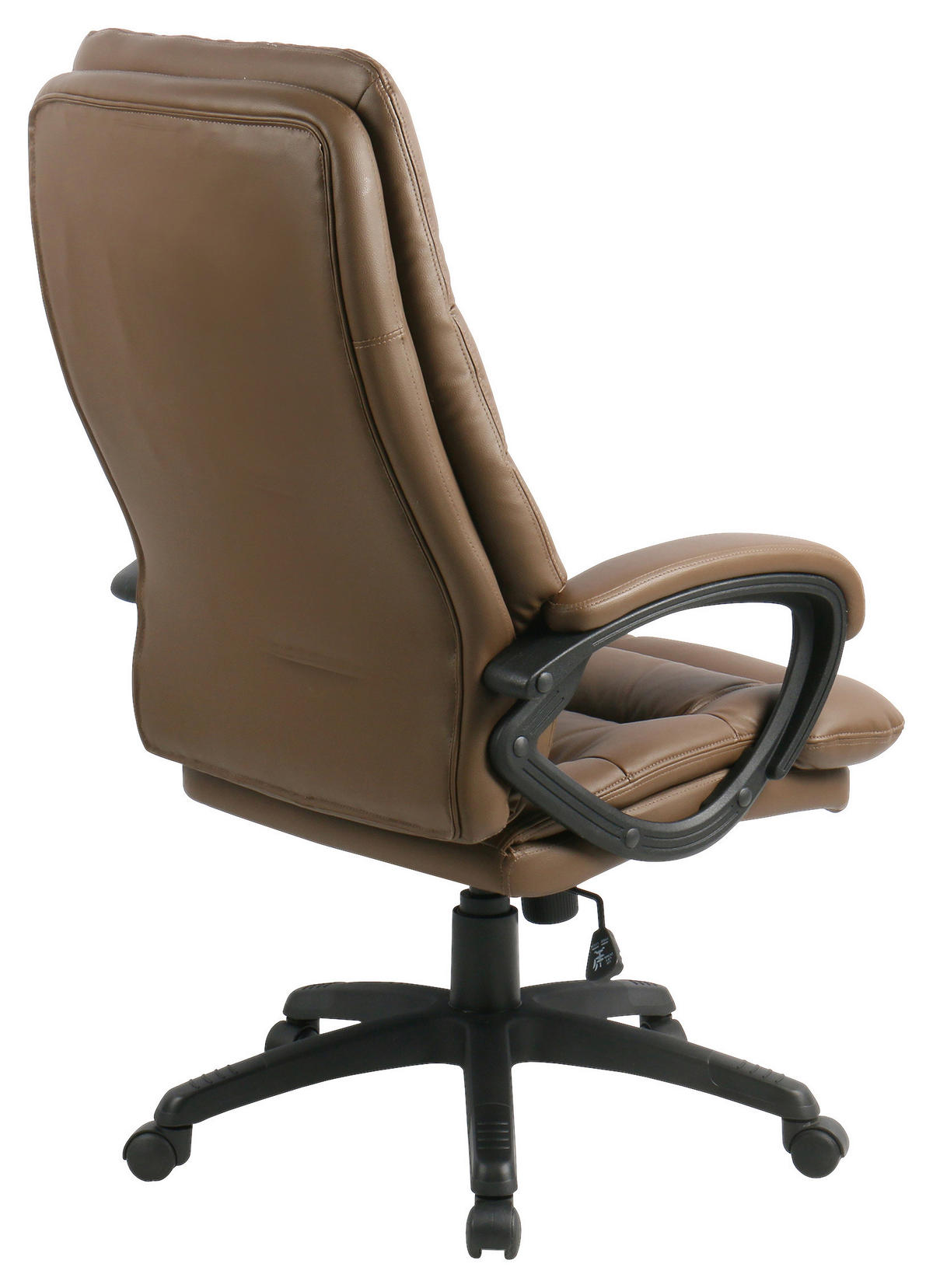 CHEFSESSEL Lederlook Braun, Schwarz  - Schwarz/Braun, MODERN, Kunststoff/Textil (67/113-122.5/78cm) - MID.YOU