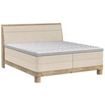 BOXSPRINGBETT 180/200 cm  in Beige  - Eichefarben/Beige, KONVENTIONELL, Holz/Textil (180/200cm) - Valnatura