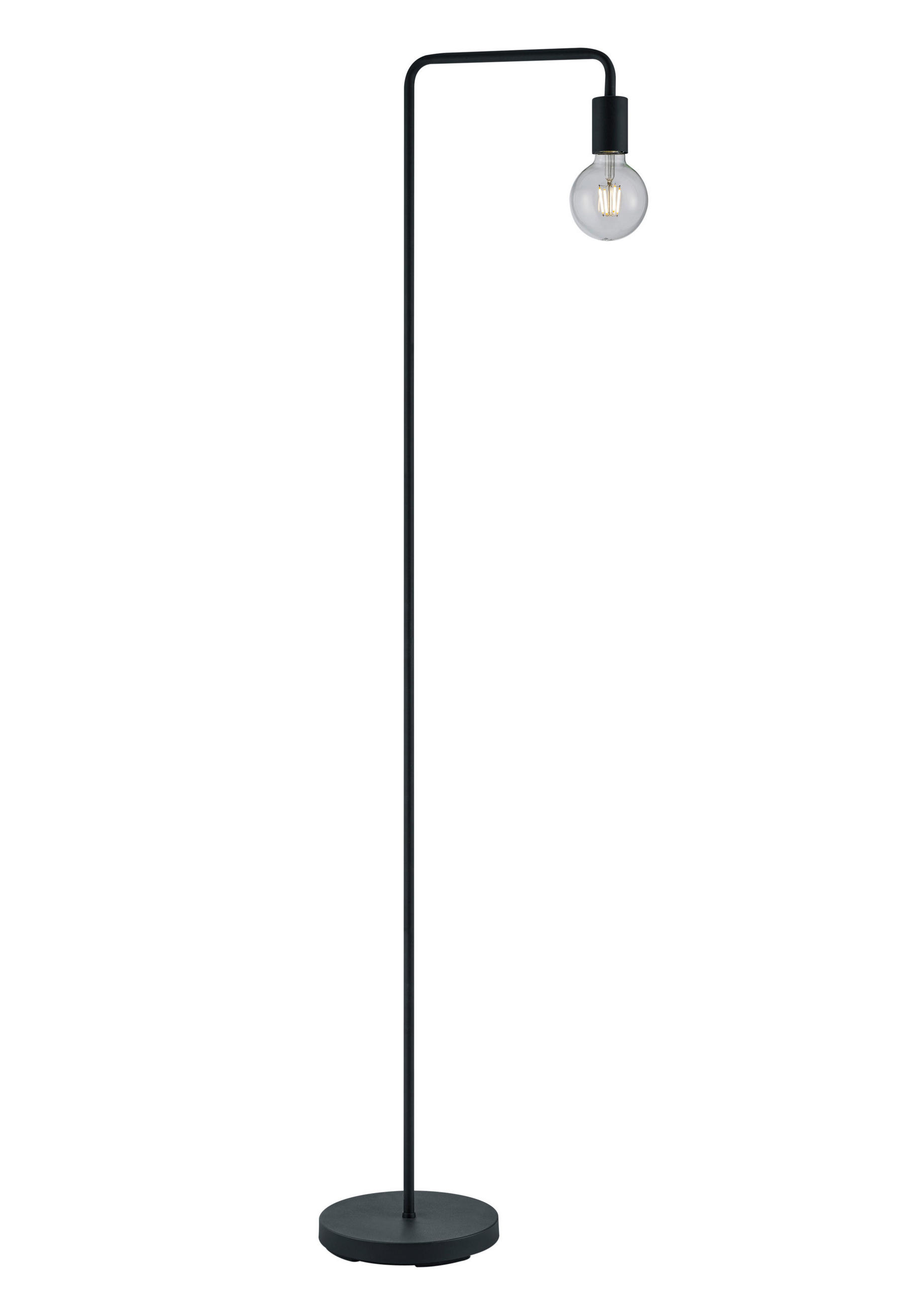STEHLEUCHTE 23/149 cm    - Schwarz, Basics, Metall (23/149cm) - Trio Leuchten